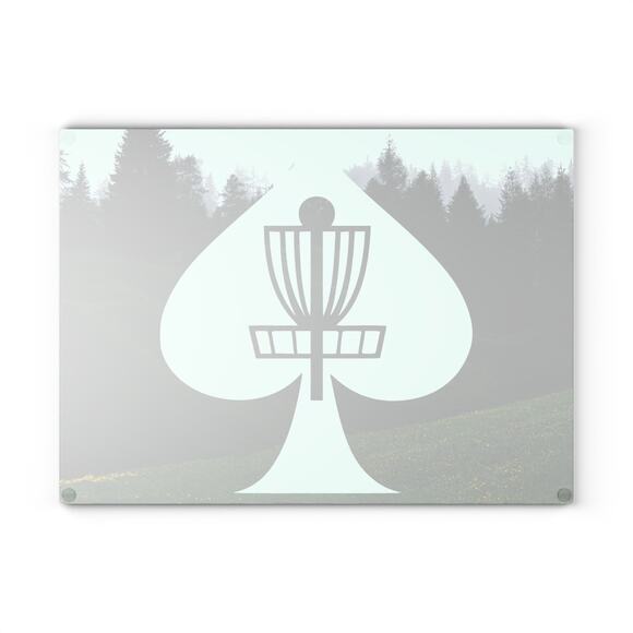 Disc Golf Aces Glass Cutting Board Discgolf Discgolfer Gift - Picture 2 of 10